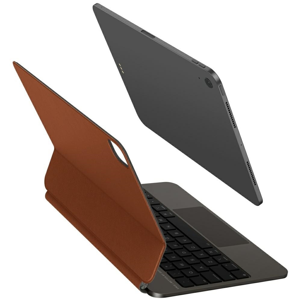Uniq Venno Pro Magnetic Smart Case med tangentbord för iPad 11" 2018-2025 - Brun