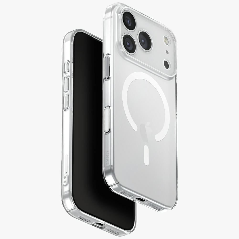 Uniq Airsuit Magclick laddningsfodral för iPhone 17 Pro - Transparent