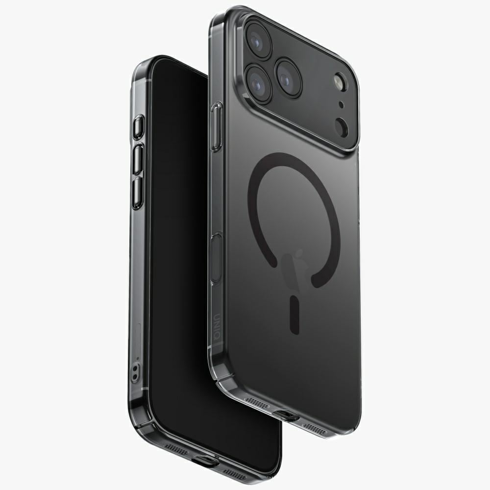 Uniq Airsuit-fodral för iPhone 17 Pro Max Magclick-laddning - Svart
