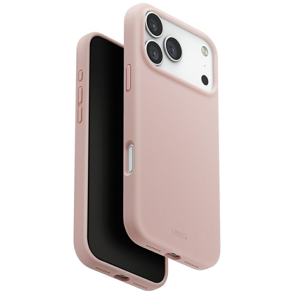 Uniq Lino iPhone 17 Pro Max Magclick laddningsfodral - Rosa