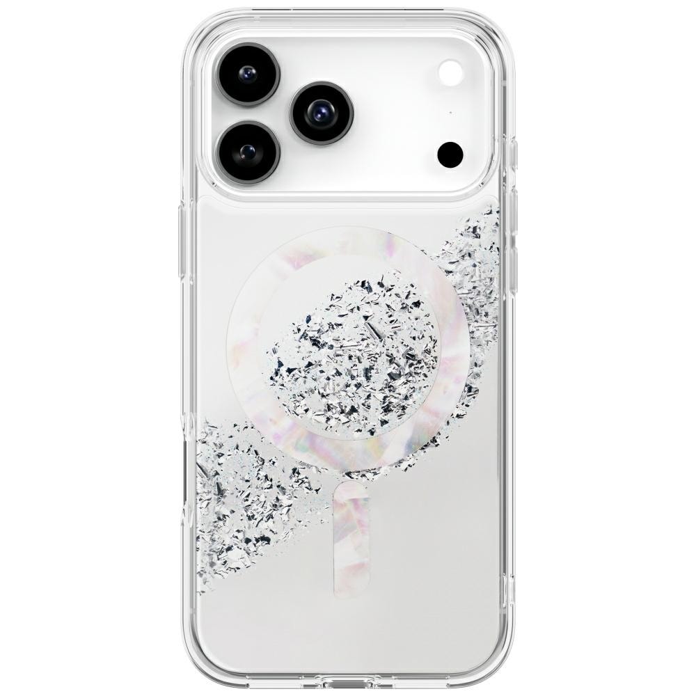 Uniq Coehl Crystelle-fodral för iPhone 17 Pro Max Magnetisk laddning - silver