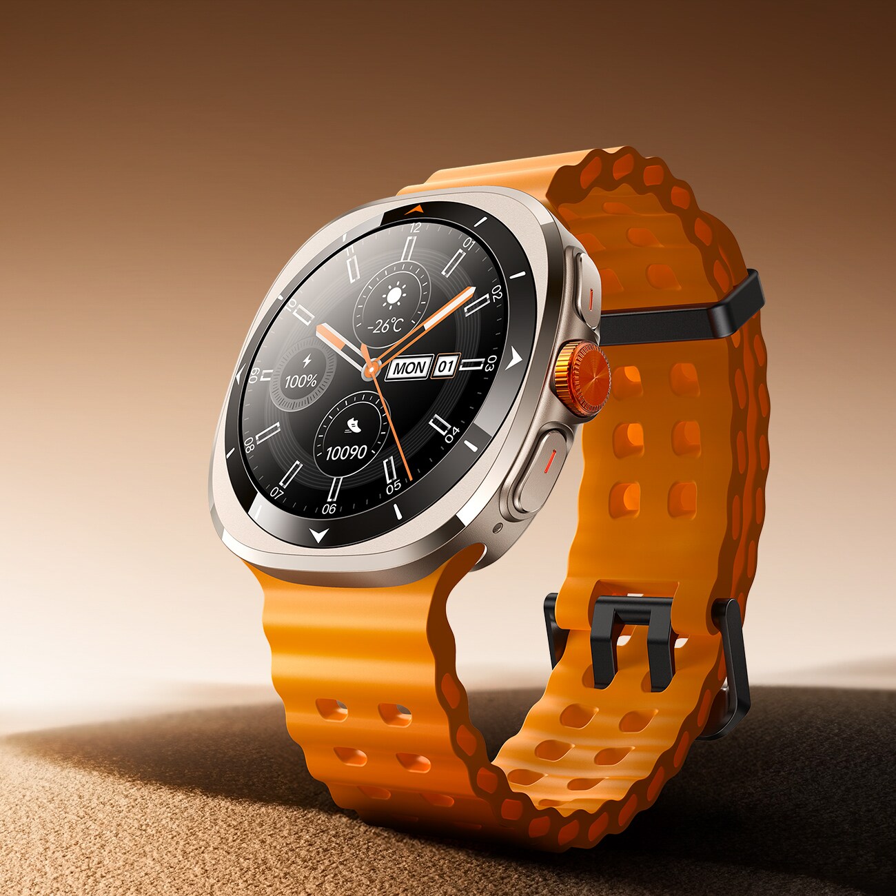 Joyroom Venture Series JR-FV2 Sport Smartwatch med funktion för att ta emot samtal - Orange