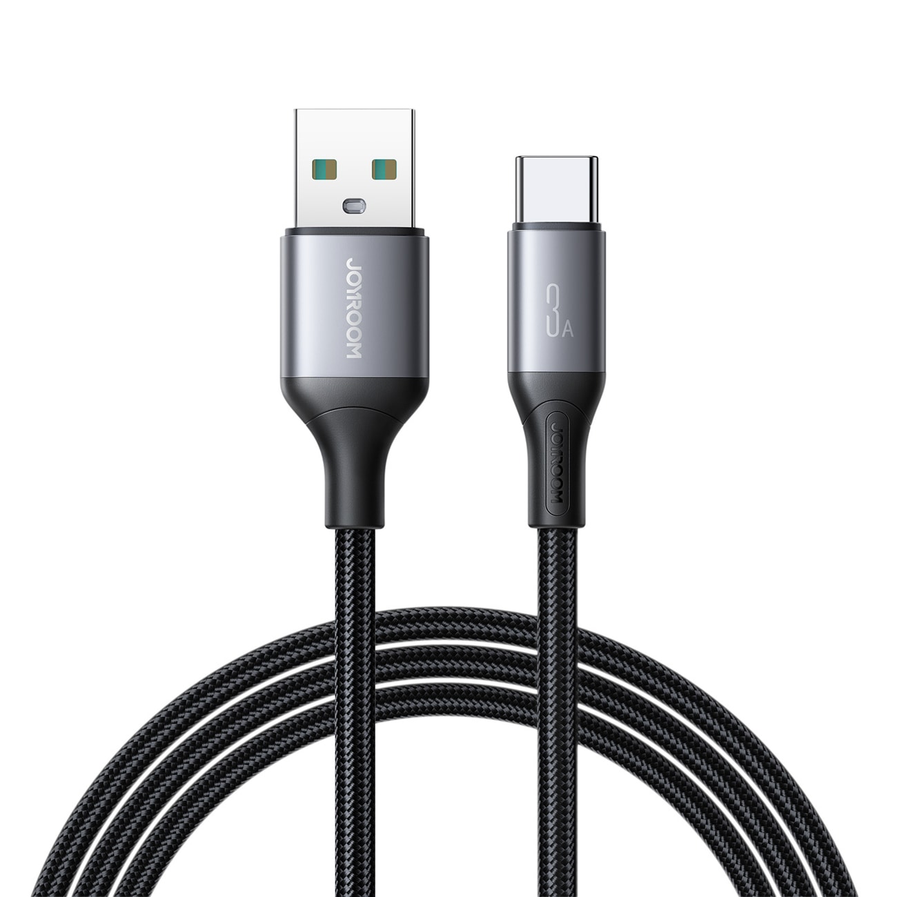 Joyroom S-A28 Flash Series 3A USB-A - USB-C-kabel 1m - svart