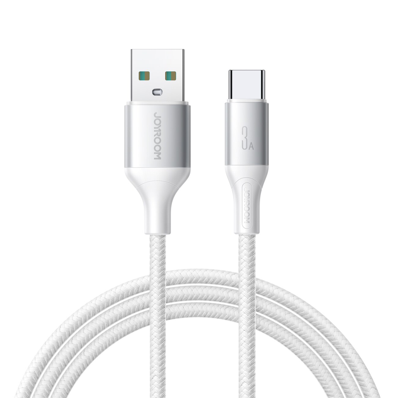 Joyroom S-A28 Flash Series 3A USB-A - USB-C-kabel 1m - Vit