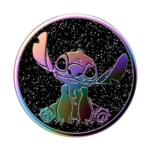 Popsockets 2 Enamel Oil Slick Stitch-hållare och telefonställ