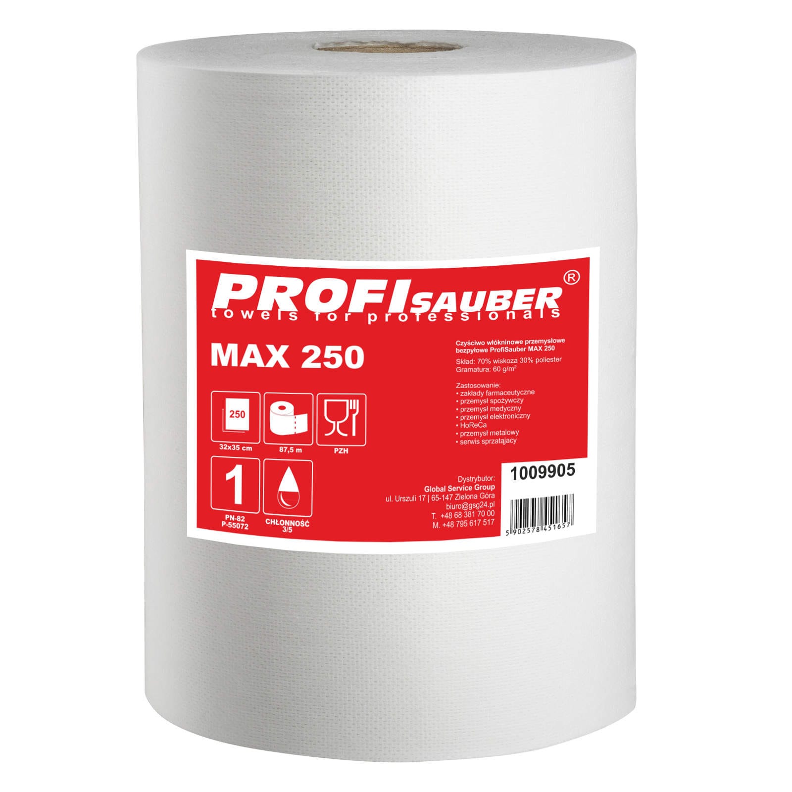 ProfiSauber MAX 250 nonwoven industriell rengöringsduk