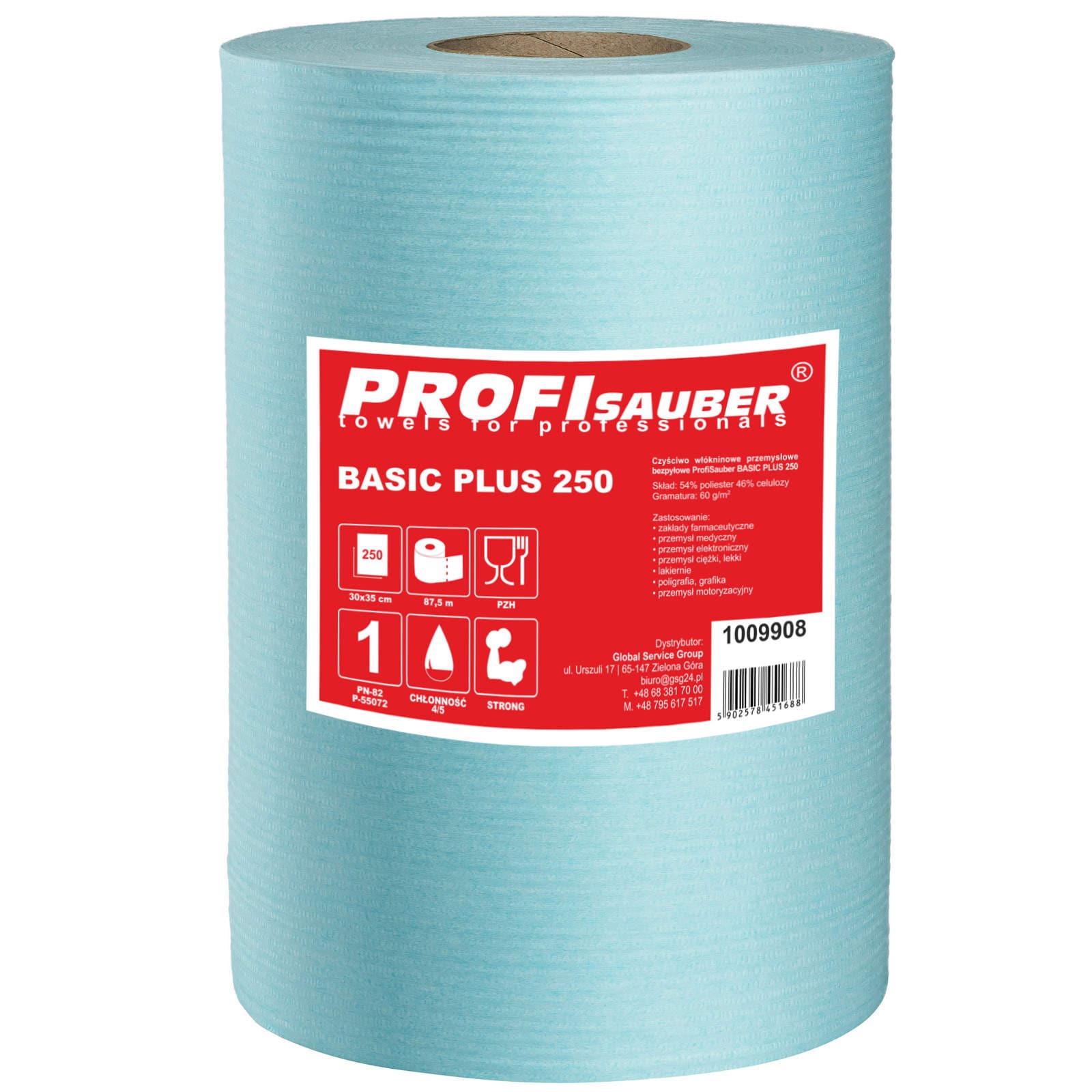 Dammfri non-woven industrirengöringsduk ProfiSauber BASIC PLUS 250