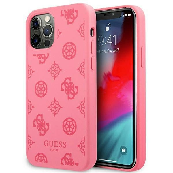 Guess GUHCP12LLSPEFU iPhone 12 Pro Max 6,7" fuchsia/fuchsia hårt fodral Peony Collection