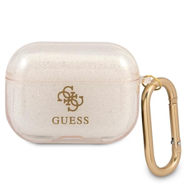 Guess GUAPUCG4GD AirPods Pro-skydd guld/guld Glitter Collection
