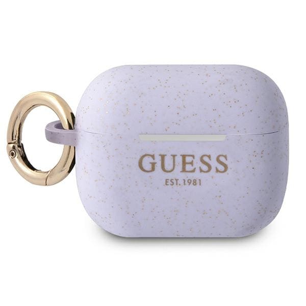 Guess GUAPSGGEU AirPods Pro-skydd lila/lila Silikon Glitter