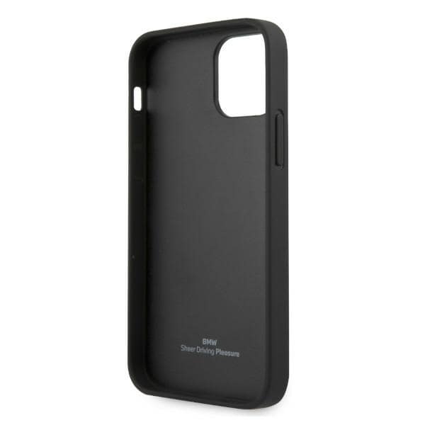 BMW Curve Perforate-etui i læder til iPhone 12 / iPhone 12 Pro - Rød