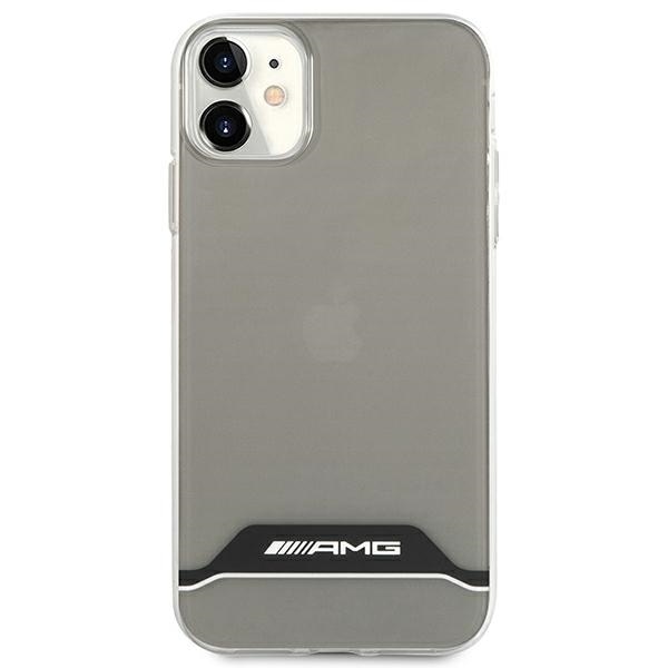 AMG Electroplate sort/hvid taske til iPhone 11 / XR 6.1" - gennemsigtig