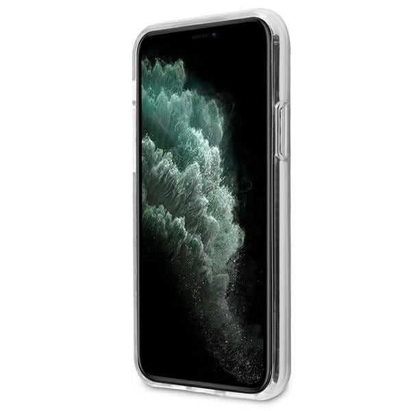 AMG Electroplate sort/hvid taske til iPhone 11 / XR 6.1" - gennemsigtig