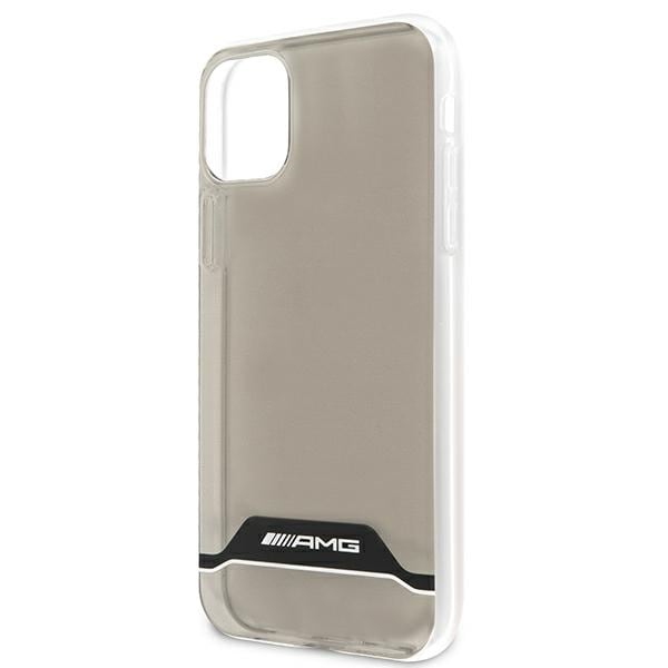 AMG Electroplate sort/hvid taske til iPhone 11 / XR 6.1" - gennemsigtig
