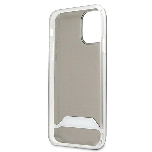 AMG Electroplate sort/hvid taske til iPhone 11 / XR 6.1" - gennemsigtig