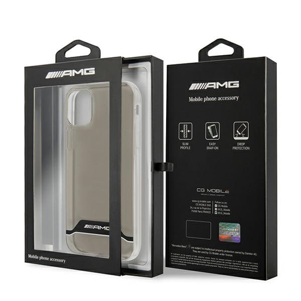 AMG Electroplate sort/hvid taske til iPhone 11 / XR 6.1" - gennemsigtig