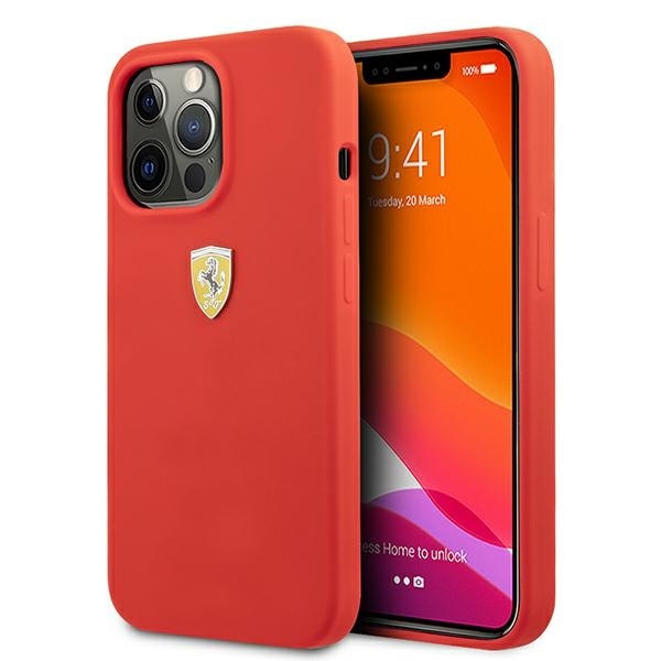 Ferrari FESSIHCP13XRE iPhone 13 Pro Max 6,7" röd/röd hårdplastfodral Silikon