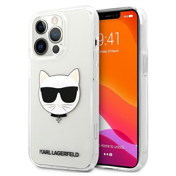Karl Lagerfeld Choupette huvudfodral för iPhone 13 Pro Max - Transparent