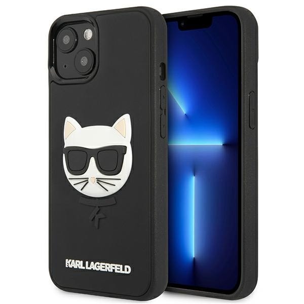 Karl Lagerfeld 3D Rubber Choupette Fodral för iPhone 13 mini - Svart