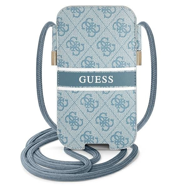 Guess Handväska GUPHM4GDBL 6,1" blå/blå hårda fodral 4G Stripe