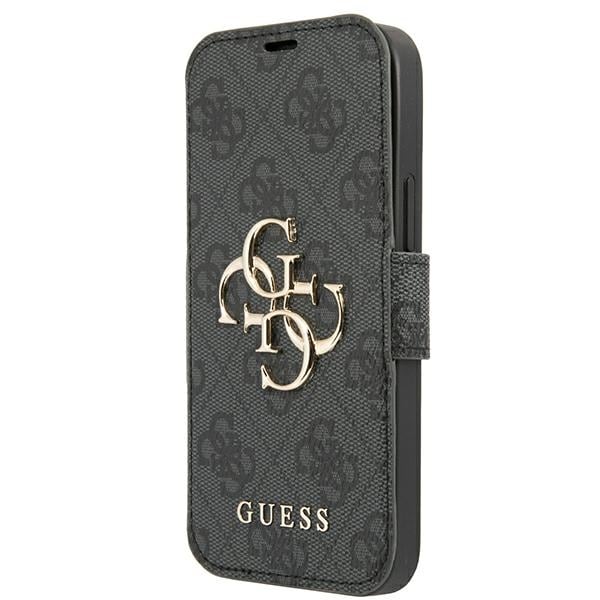 Guess GUBKP13L4GMGGR iPhone 13 Pro / 13 6,1" grå/grå bok 4G Big Metal Logo