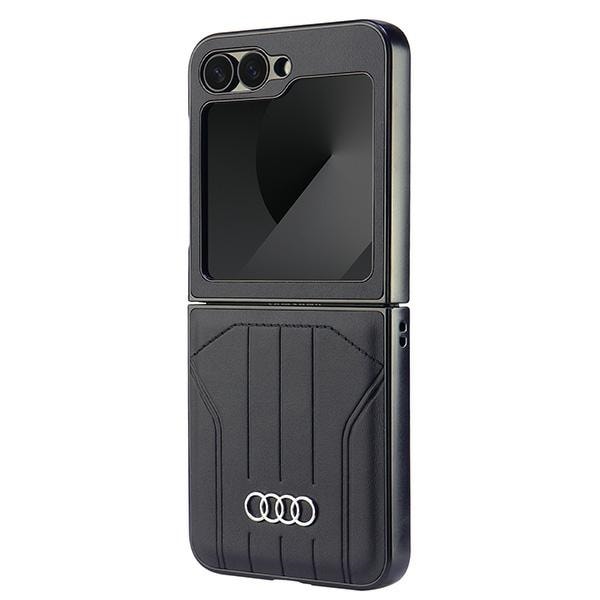 Audi MagSafe-etui i syntetisk læder til Samsung Galaxy Z Flip 6 - Sort