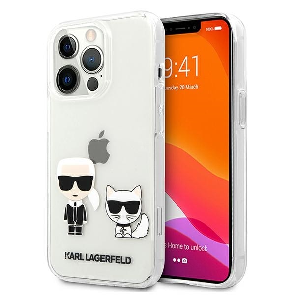 Karl Lagerfeld Karl & Choupette Fodral för iPhone 13 Pro Max 6,7" - Transparent