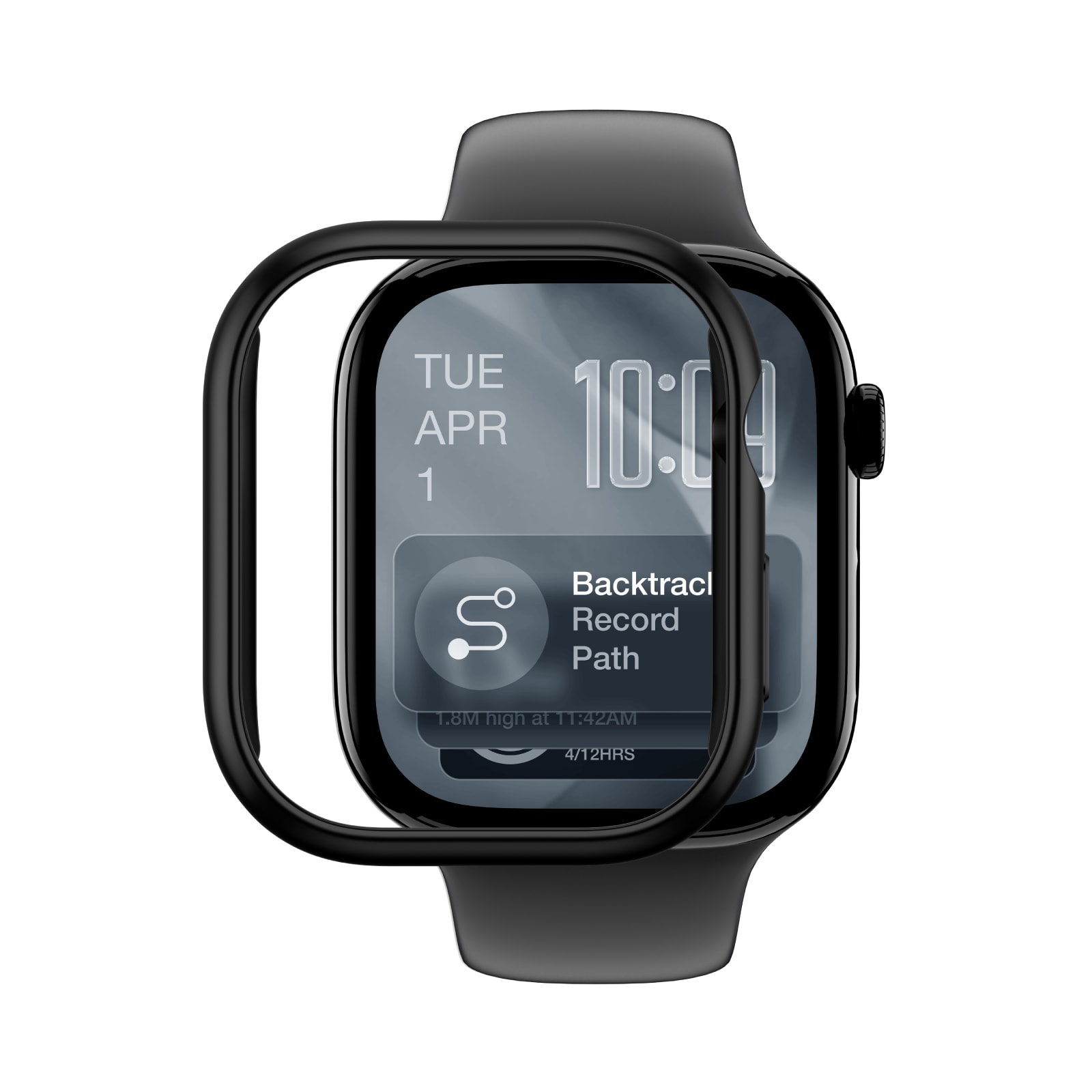 AmazingThing Minimal beskyttelsesetui til Apple Watch Series 11 46mm - Sort