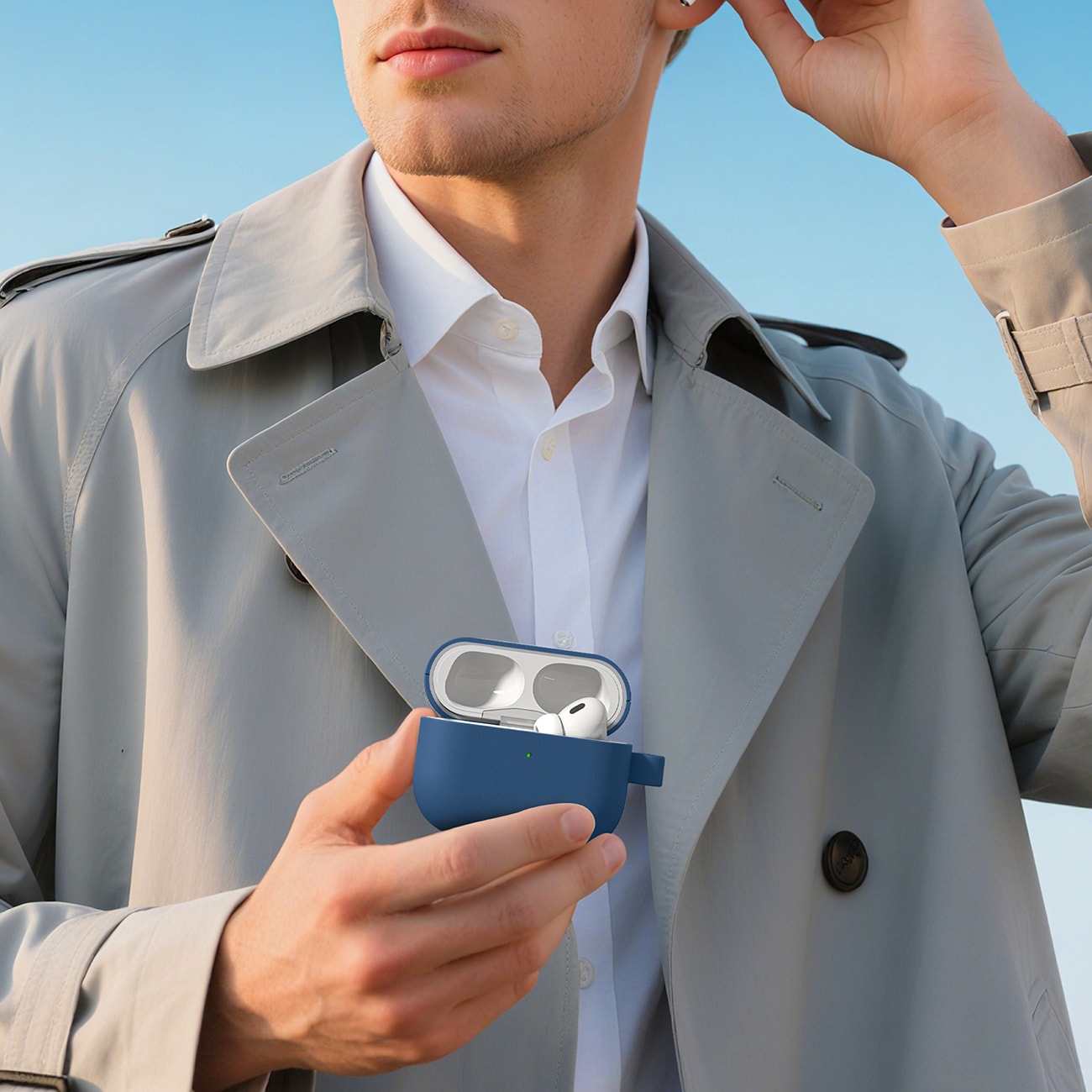 AmazingThing Glamour AirPods Pro 3 beskyttelsesetui - blå
