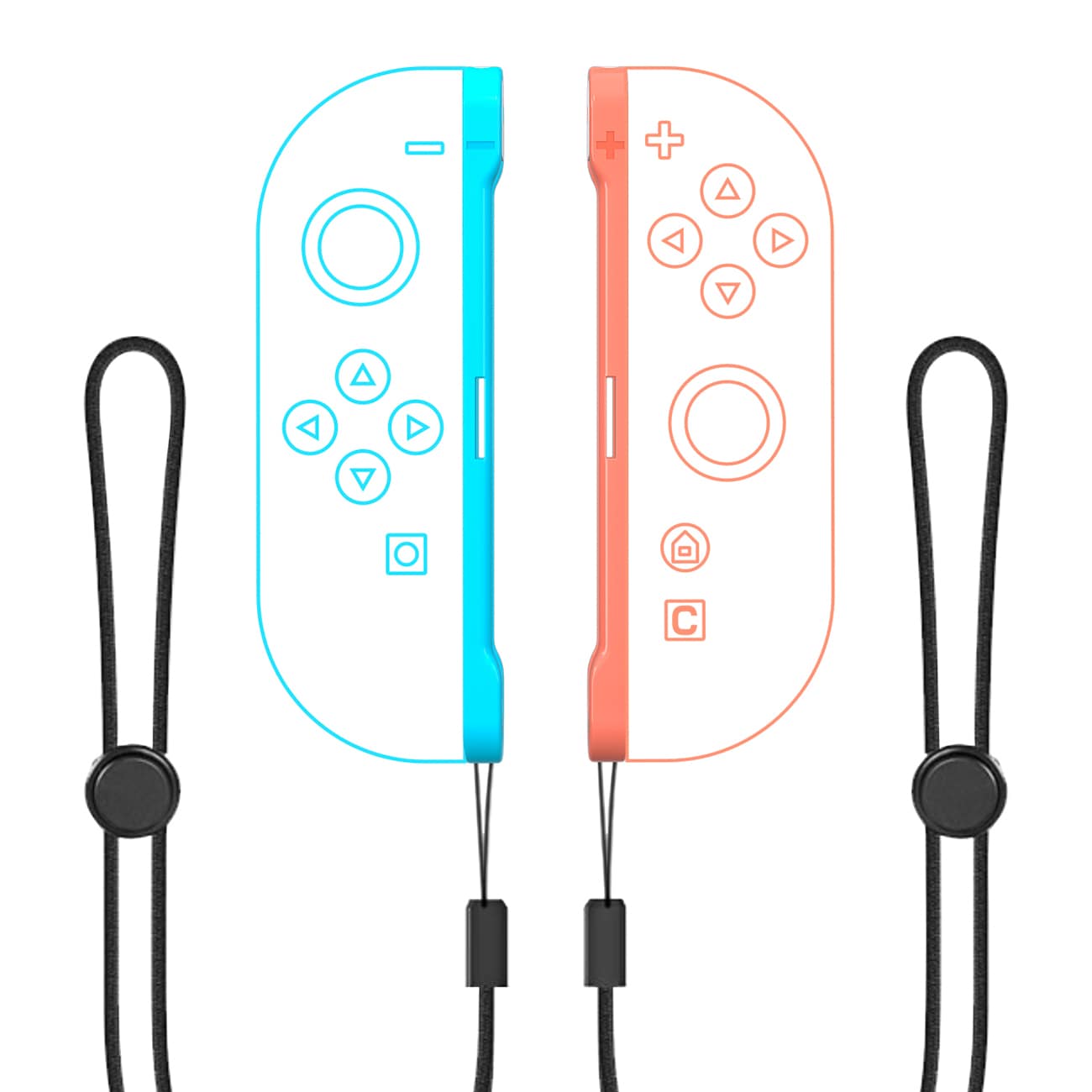 Nintendo Switch 15-i-1 Familjetillbehörspaket 2 - Orange och blå uppsättning