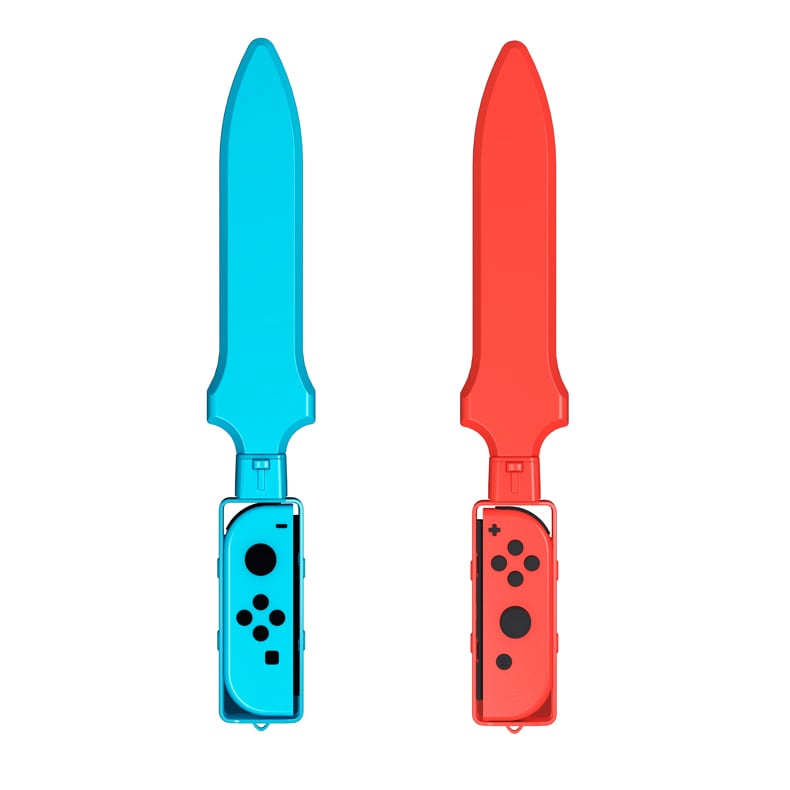 Nintendo Switch Sports tillbehörspaket 10 delar / familjepaket / sportset för Joy-Con i rött och blått