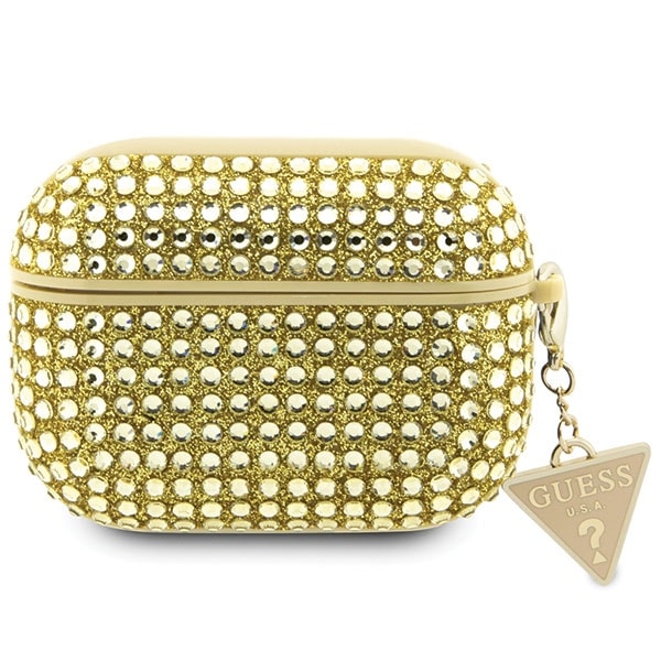 Guess Triangelfodral med strass för AirPods Pro 2 (2022/2023) - Guld