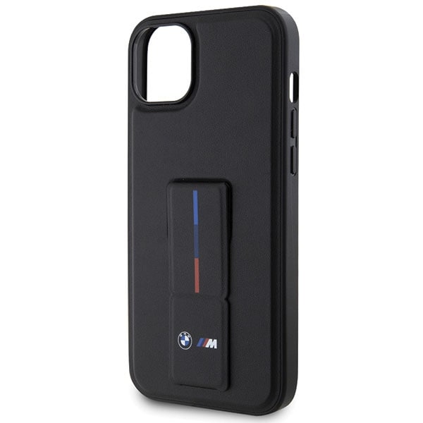BMW Grip Stand Hot Stamp-fodral för iPhone 14 / 15 / 13 - Svart