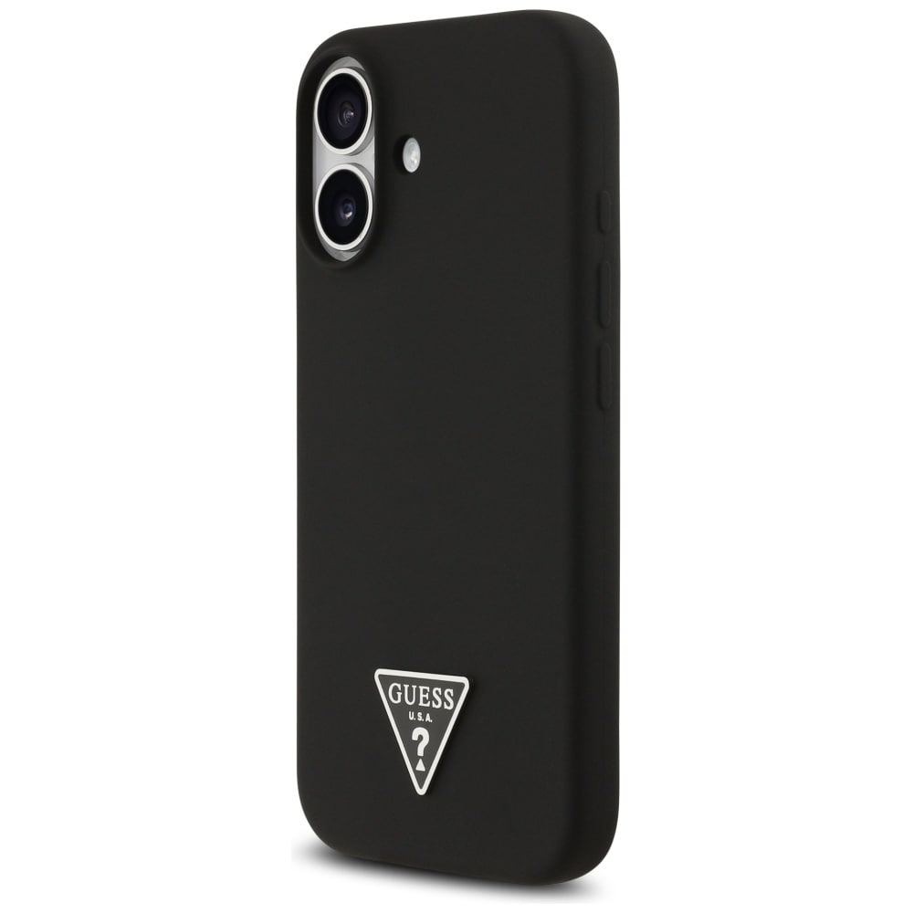 Guess MagSafe-etui med trekantlogo i silikone til iPhone 17 - Sort