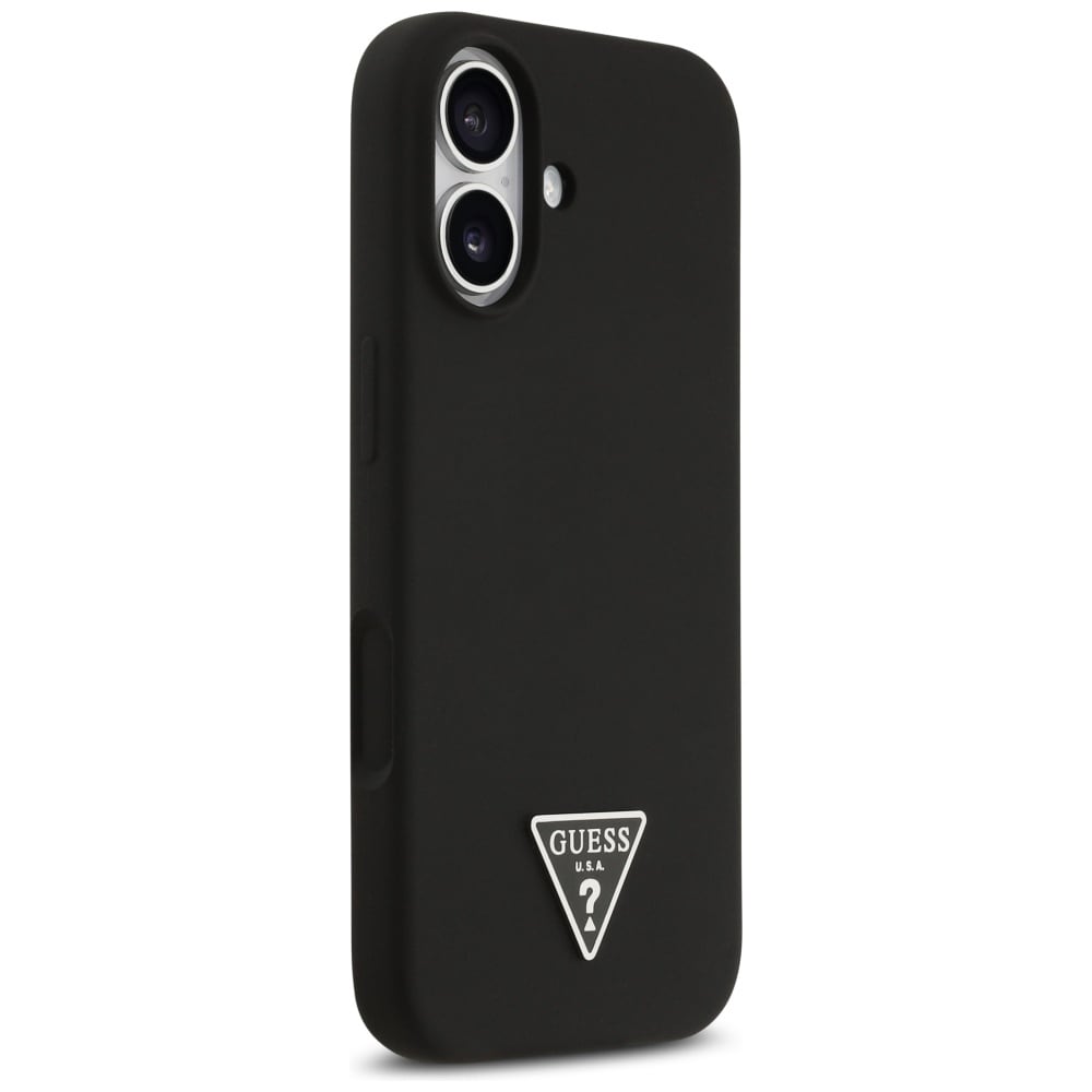 Guess MagSafe-etui med trekantlogo i silikone til iPhone 17 - Sort