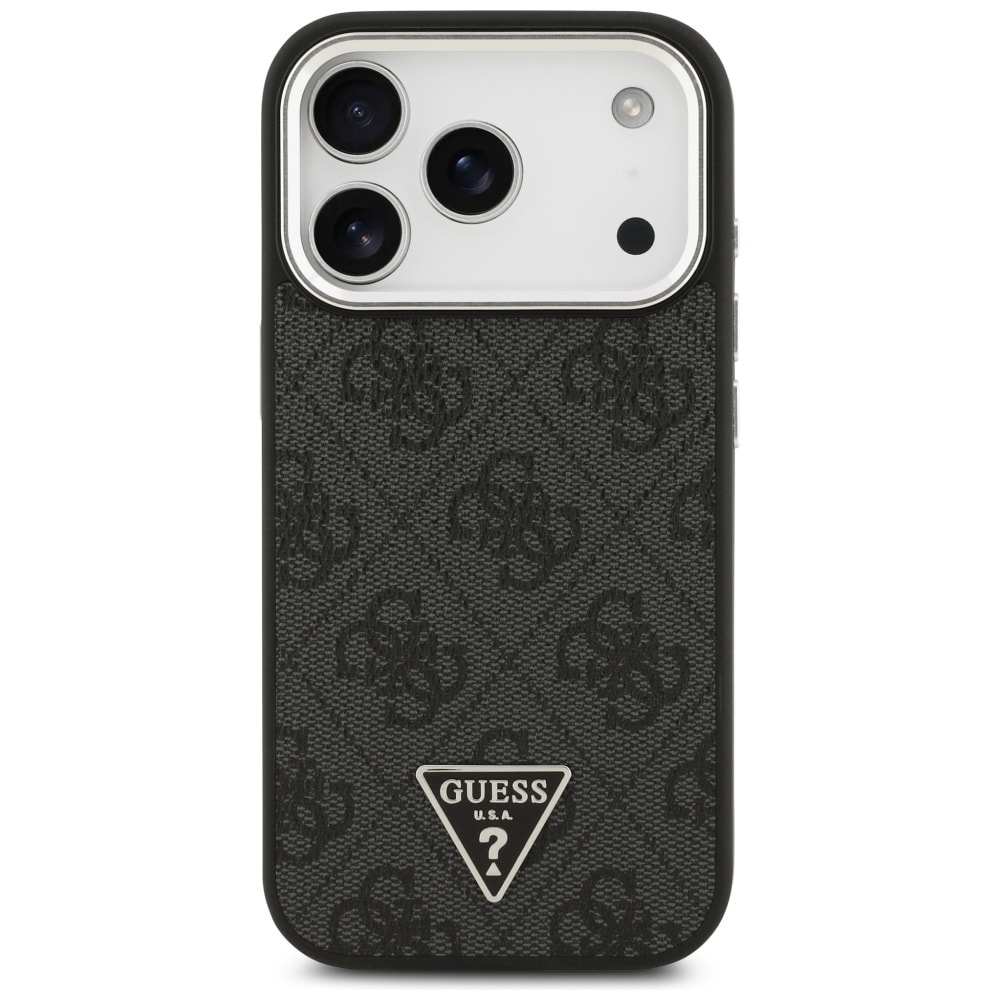 Guess 4G Triangle Logo MagSafe-etui til iPhone 17 Pro - sort