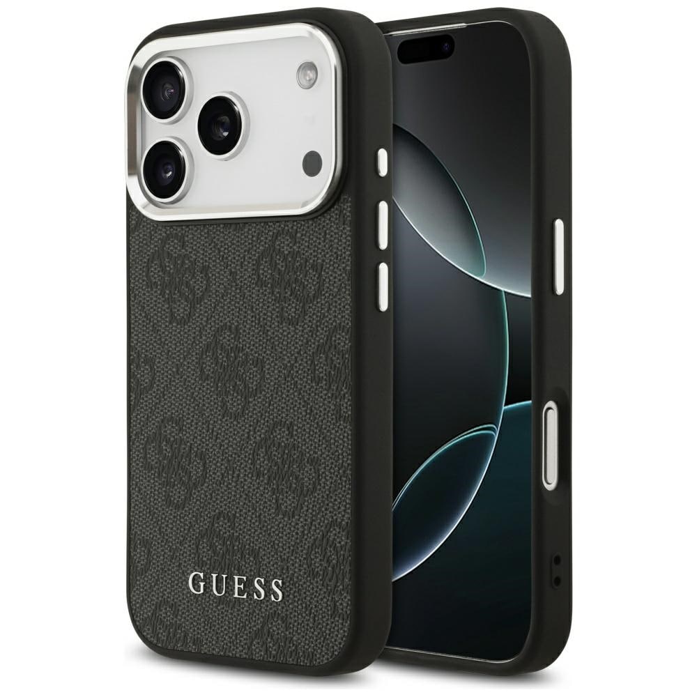 Guess 4G Classic Logo MagSafe-fodral för iPhone 17 Pro - svart