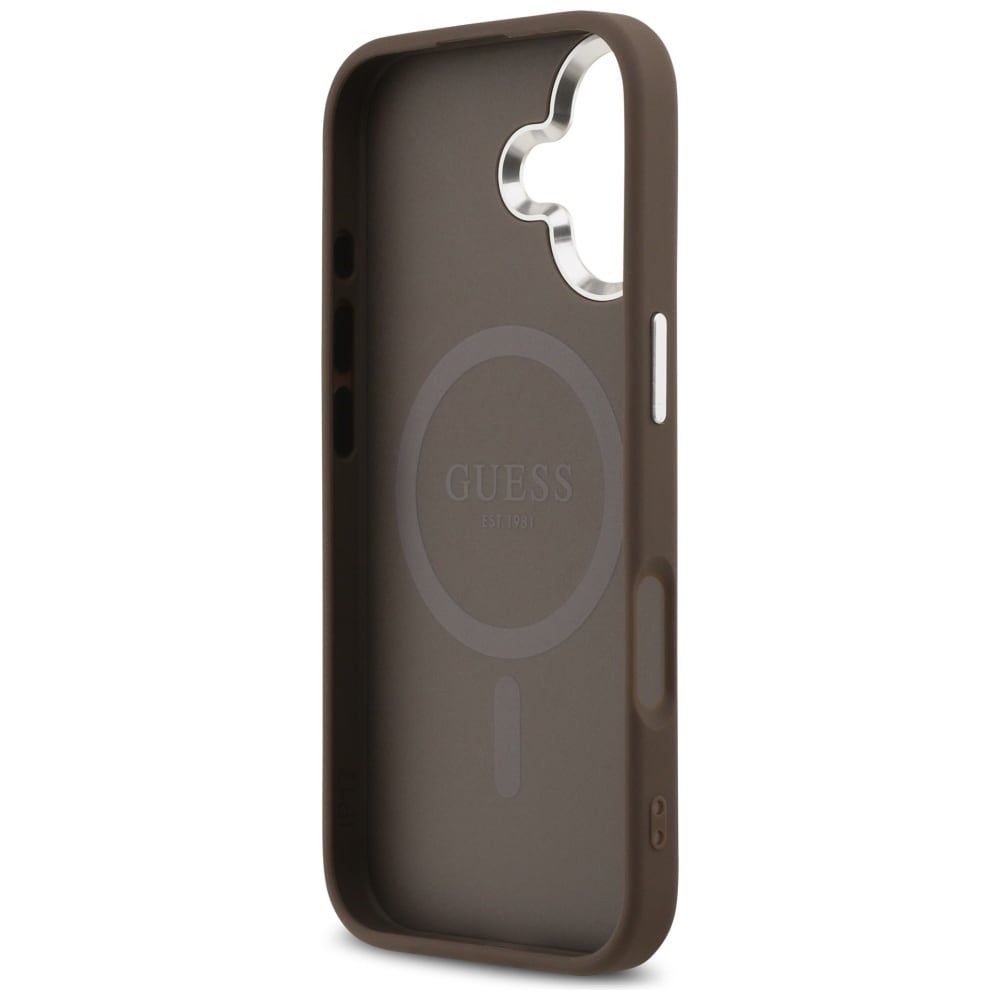 Guess 4G Classic Logo MagSafe-etui til iPhone 17 - brun