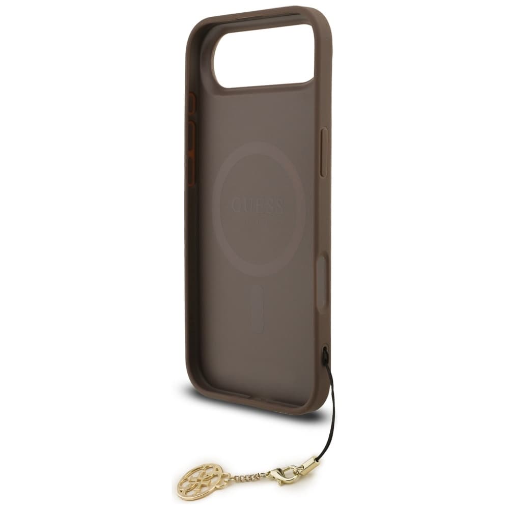 Guess 4G Charms Collection MagSafe-fodral för iPhone Air - brunt