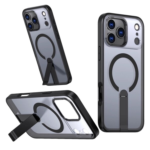 Hybrid Armor X-fodral för Samsung Galaxy S26 Ultra med stativ, kompatibel med MagSafe - Svart
