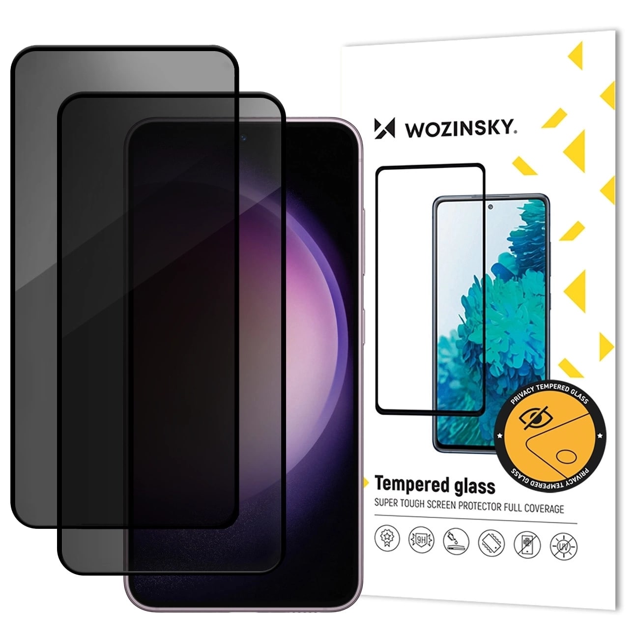 Wozinsky Privacy Glass härdat glas för Samsung Galaxy A37 2 st.