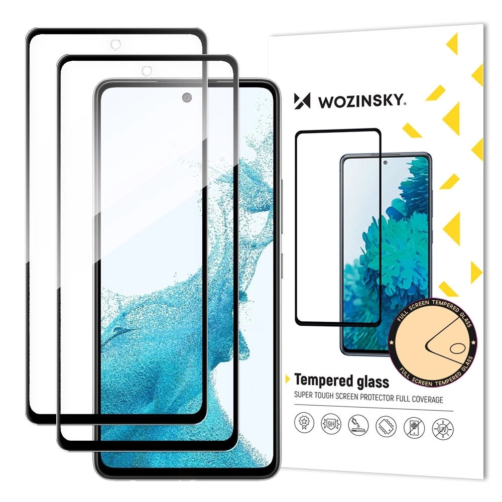 Wozinsky Härdat glas med full limning för Samsung Galaxy A37 Uppsättning av 2