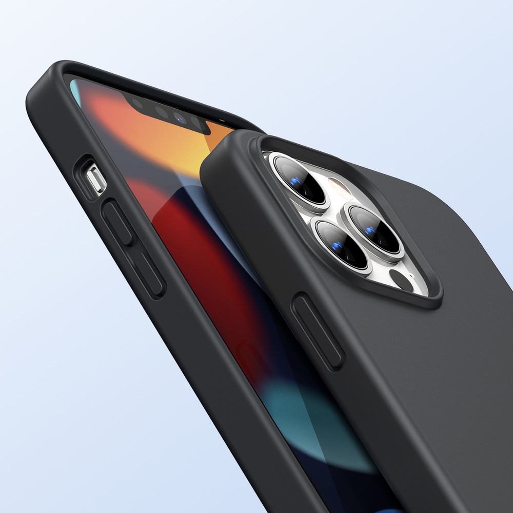 Ugreen Skyddande silikonfodral gummi flexibelt silikonfodral för iPhone 13 Pro Max svart