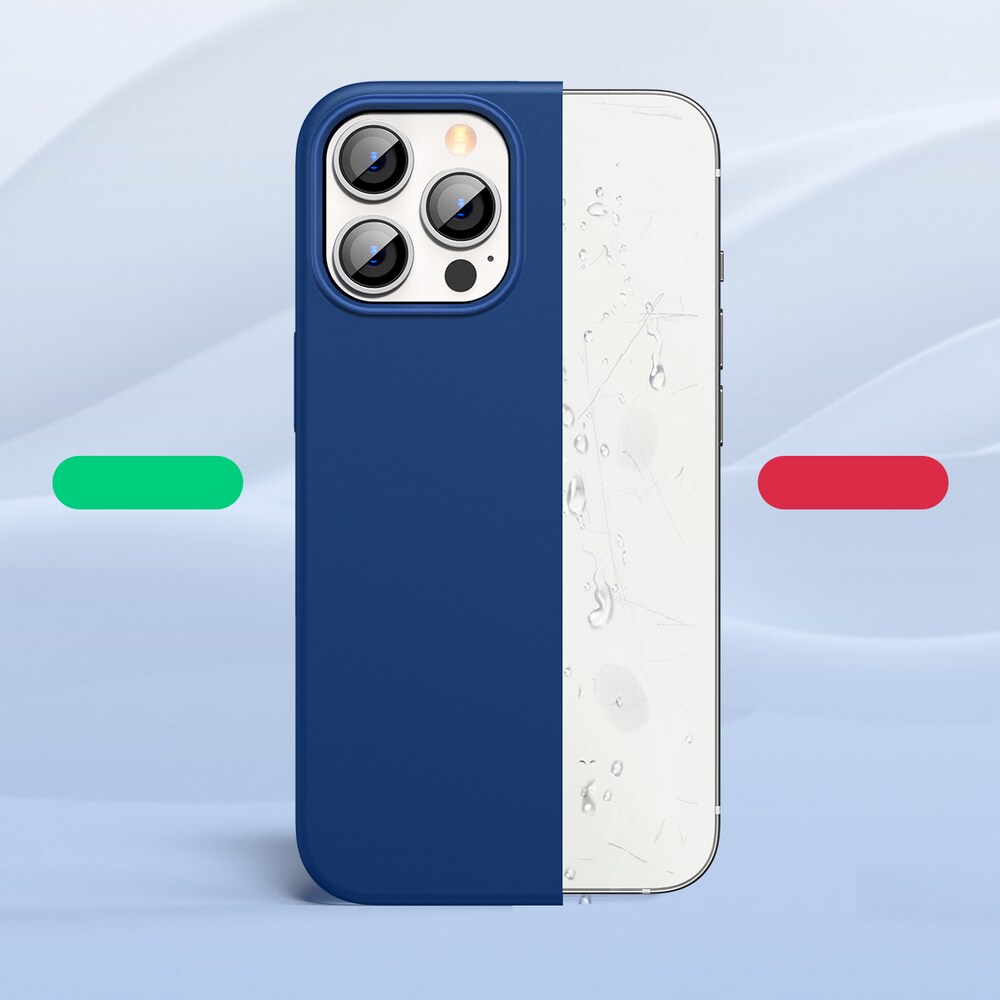 Ugreen Skyddande silikonfodral gummi flexibelt silikonfodral för iPhone 13 Pro Max blå