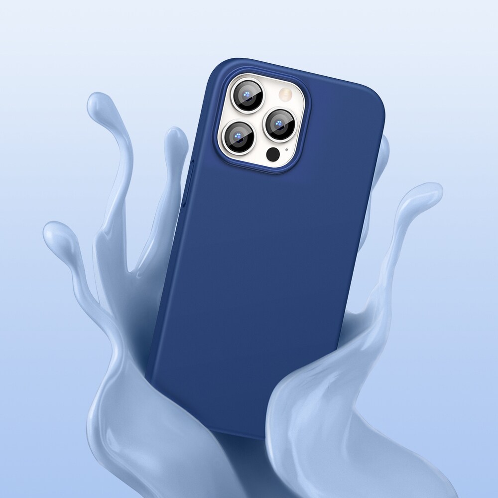 Ugreen Skyddande silikonfodral gummi flexibelt silikonfodral för iPhone 13 Pro Max blå
