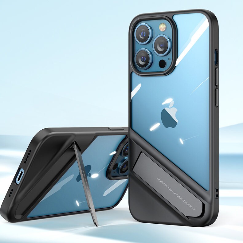 Ugreen Fusion Kickstand Fodral iPhone 13 Pro Hårt fodral med gelram och stativ svart (90153)