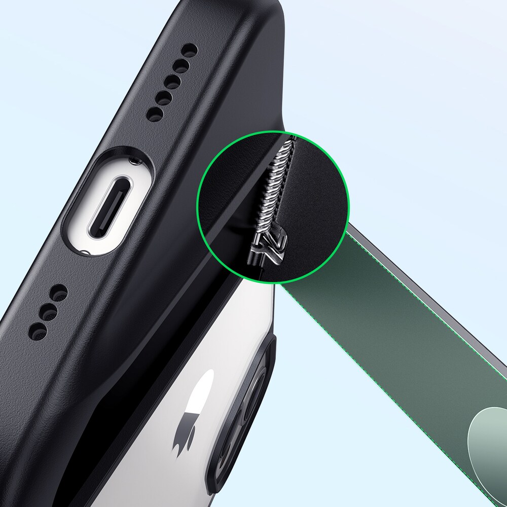 Ugreen Fusion Kickstand Fodral iPhone 13 Pro Hårt fodral med gelram och stativ svart (90153)