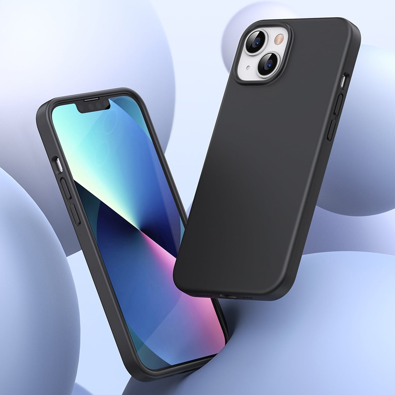 Ugreen LP626 Silky Silikon Skyddsfodral för iPhone 14 Plus, Gummi Flexibelt, Svart (90920)