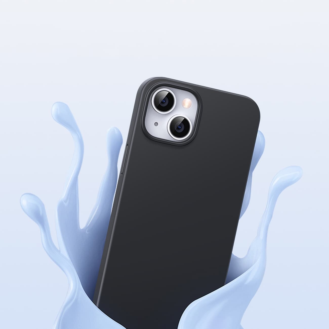 Ugreen LP626 Silky Silikon Skyddsfodral för iPhone 14 Plus, Gummi Flexibelt, Svart (90920)