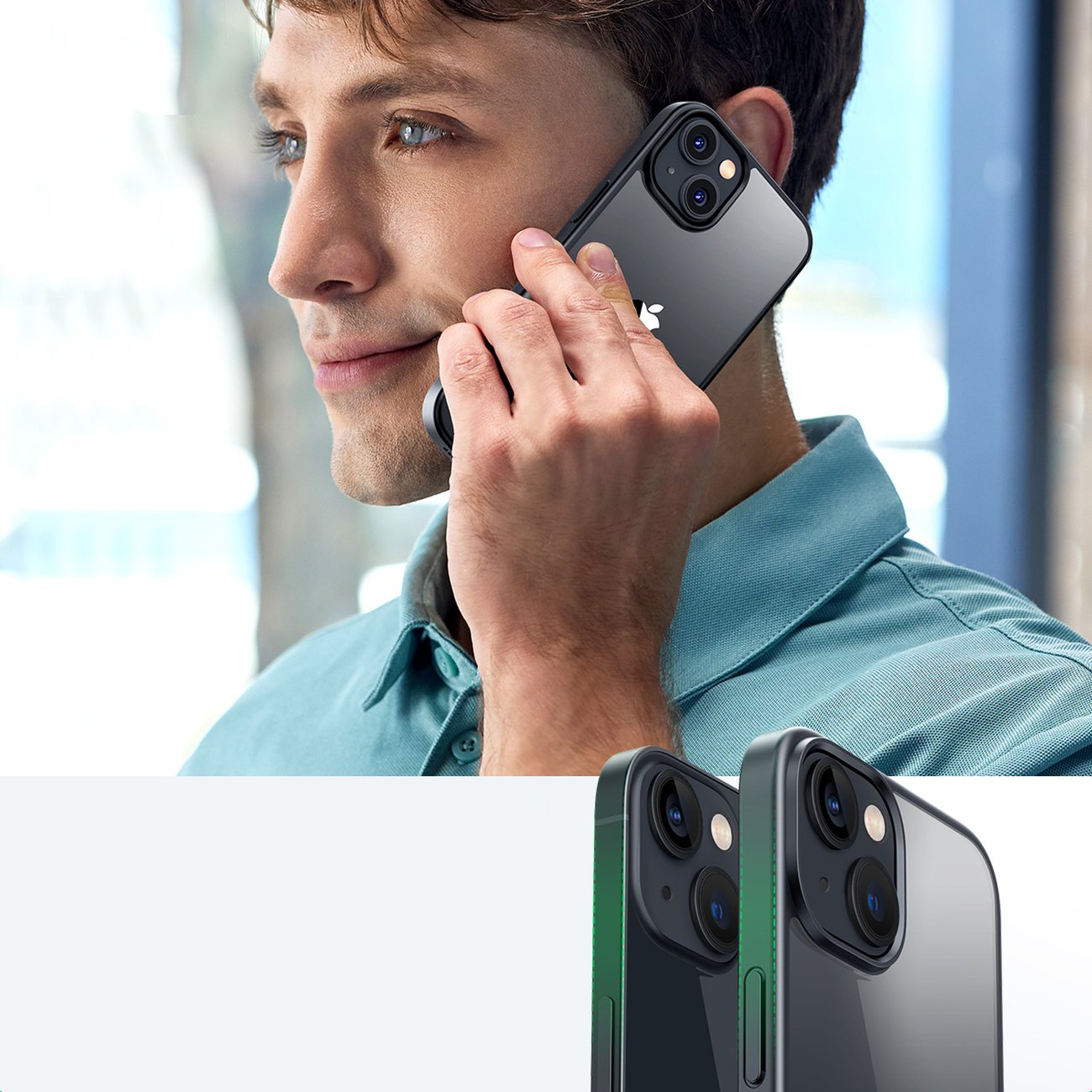 Ugreen LP634 Kickstand Skyddsfodral Hårt med gelram och stativ för iPhone 14 Plus (90925)